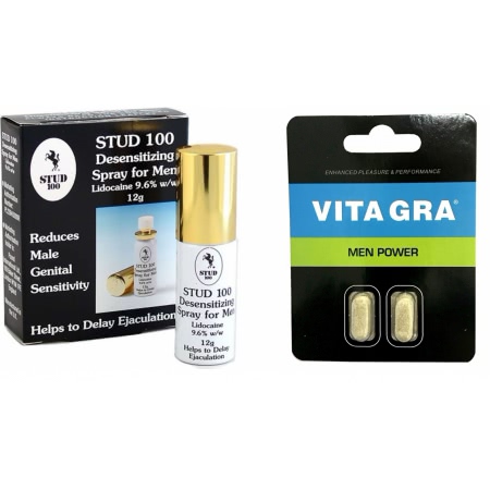 Pachet Spray Stud 100 Original + Pastile Potenta Vita Gra 2buc