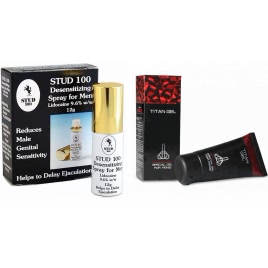 Pachet Crema Marirea Penisului Titan Gel Original 50ml + Spray Stud 100 Original pe xBazar