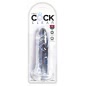 Dildo King Penis 6 Inch Clear Transparent