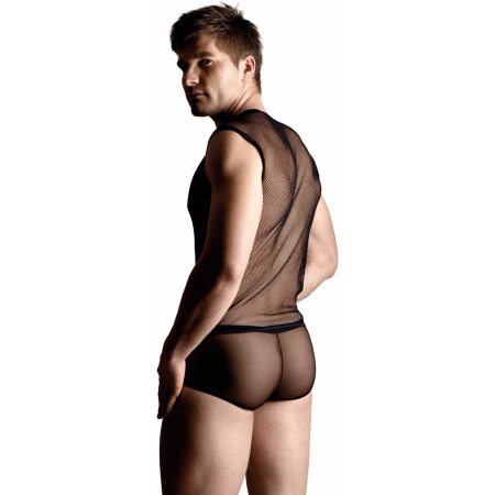 Set Shirt And Thong Negru M-L