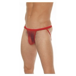 Chilot Amorable Transparent Jockstrap Roșu