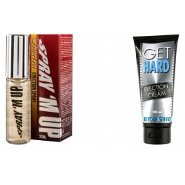 Pachet Crema Erectie Get Hard 100ml + Spray Erectie Spray M-Up 22ml pe xBazar