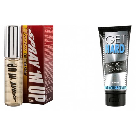 Pachet Crema Erectie Get Hard 100ml + Spray Erectie Spray M-Up 22ml