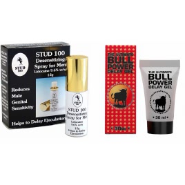 Pachet Spray Stud 100 Original + Gel Ejaculare Prematura Bull Power Delay 30ml pe xBazar