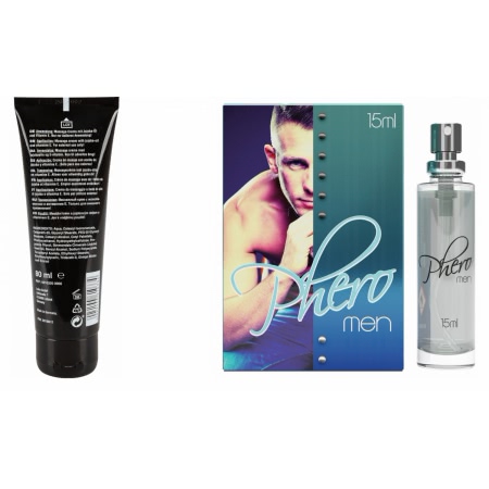 Pachet Crema Erectie Penis XXL 80ml + Parfum cu Feromoni Pheromen 15ml