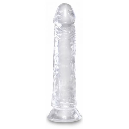 Dildo Realistic King Penis 8 Inch Transparent