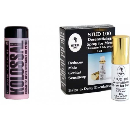 Pachet Spray Stud 100 Original + Crema Marire Penis Kolossal 200ml