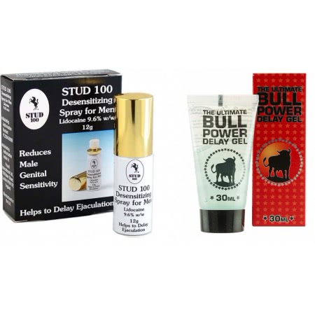 Pachet Spray Stud 100 Original + Gel Ejaculare Prematura Bull Power Delay 30ml