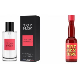Pachet Afrodisiac Hot Sex Girl 20ml + Parfum Feromoni Top Musk 75ml pe xBazar