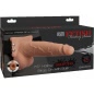 StrapOn 7.5inch Cu Ejaculare Hollow Natural