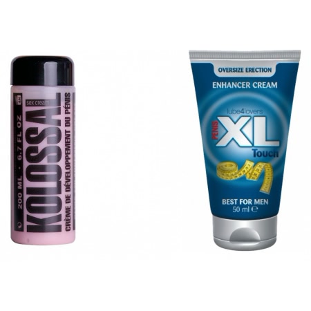 Pachet Crema Marire Penis Kolossal 200ml + Crema Marire Penis XL Touch Cream 50ml