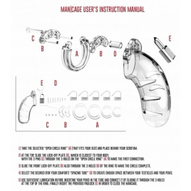 Cușca Penis ManCage Transparent