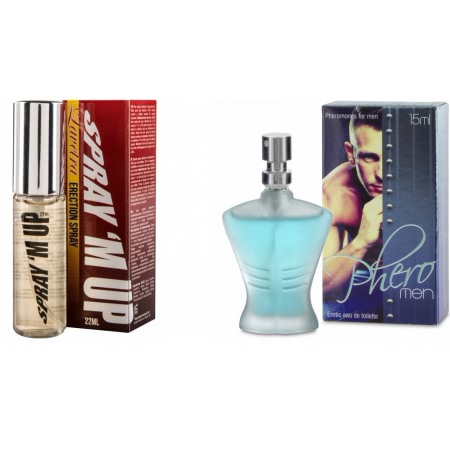 Pachet Parfum cu Feromoni Pheromen 15ml + Spray Erectie Spray M-Up 22ml