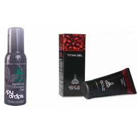 Pachet Crema Titan Gel + Lubrifiant Joy Drops Mint pe xBazar