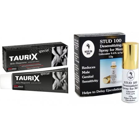 Pachet Crema Stimulatoare Taurix Extra Strong 40ml + Spray Stud 100 Original