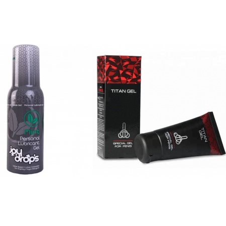 Pachet Crema Titan Gel + Lubrifiant Joy Drops Mint