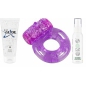 Pachet Lubrifiant Anal și Igienizare cu Inel Vibrator 3 buc