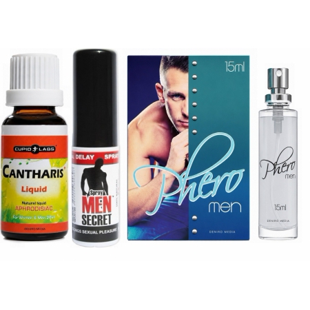 Pachet Putere și Atracție: Kit 3 produse pentru nopți epice