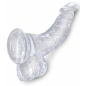 Dildo Realistic King 19cm Transparent