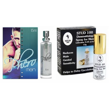 Pachet Parfum Feromoni Pheromen 15ml + Spray Stud 100 Original