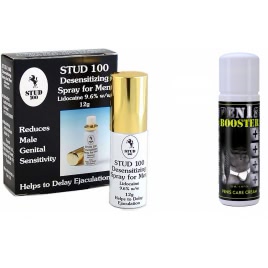 Pachet Cremă Pentru Potență Penis Booster 125ml + Spray Stud 100 Original pe xBazar