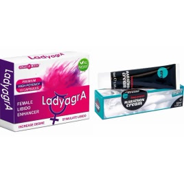 Pachet Pastile Libido Ladyagra 10buc + Penis Marathon Long Power Creme 30ml pe xBazar