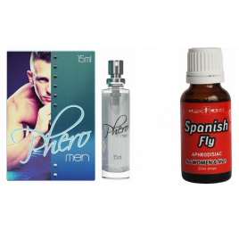 Pachet Parfum cu Feromoni Pheromen 15ml + Picaturi Afrodisiace Spanish Fly 20ml pe xBazar