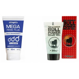 Pachet Gel Marire Penis Mega Penis Plus 65ml Si Gel Ejaculare Prematura Bull pe xBazar
