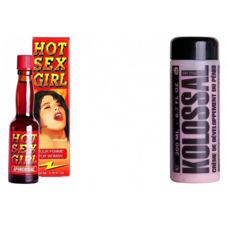 Pachet Crema Marire Penis Kolossal 200ml + Afrodisiac Hot Sex Girl 20ml