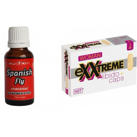 Pachet Capsule Femei eXXtreme Libido Afrodisiac 5buc + Picaturi Afrodisiace Spanish Fly 20ml