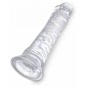 Dildo Realistic King Penis 8 Inch Transparent