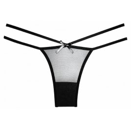 Chilot Allure Naughty Vanilla Panty Negru pe xBazar