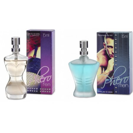 Pachet Parfum Feromoni Pheromen 15ml + Parfum Feromoni PheroFem 15ml