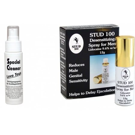 Pachet Spray Stud 100 Original + Special Cleaner Love Toys 50ml