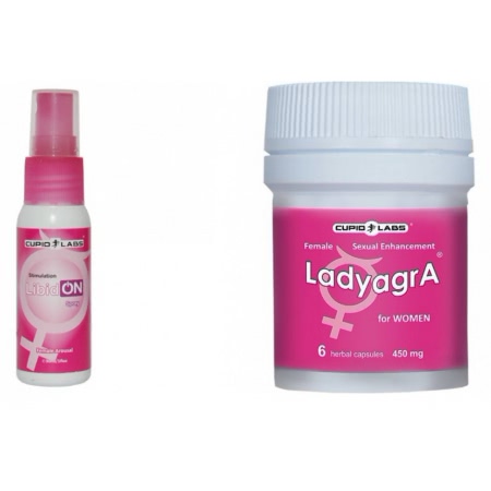 Pachet Pastile Libido Ladyagra 6buc + Spray Excitare Femei LibidON 30ml