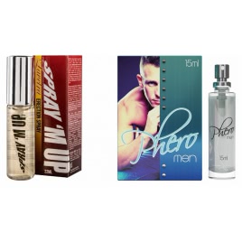 Pachet Parfum cu Feromoni Pheromen 15ml + Spray Erectie Spray M-Up 22ml pe xBazar