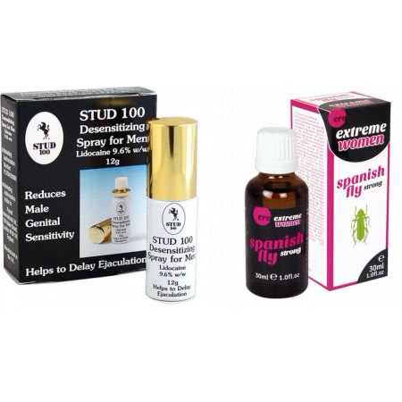 Pachet Afrodisiac Spain Fly Extreme Women + Spray Stud 100