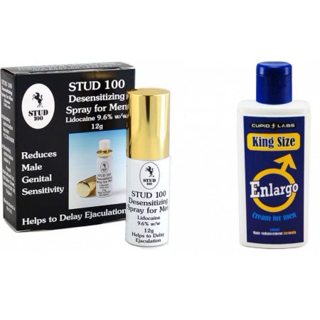Pachet Crema Marirea Penisului Enlargo 100ml + Spray Stud 100 Original