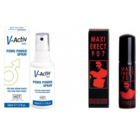 Pachet Spray V-activ Penis Power For Men 50ml + Spray Pentru Potenta Maxi Erect 907