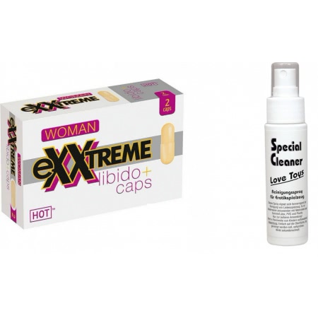Pachet Capsule Femei eXXtreme Libido Afrodisiac 5buc + Special Cleaner Love Toys 50ml