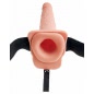 StrapOn 7.5inch Cu Ejaculare Hollow Natural