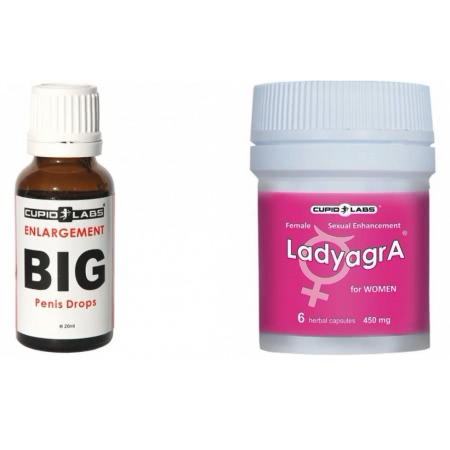 Pachet Picaturi Big Penis Drops 20ml + Pastile Libido Ladyagra 6buc