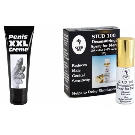 Pachet Crema Erectie Penis XXL 80ml + Spray Stud 100 Original