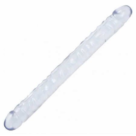 Dildo Crystal Jellies Double 18 Inch Transparent
