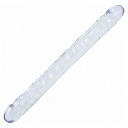 Dildo Crystal Jellies Double 18 Inch Transparent