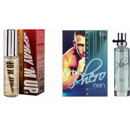 Pachet Parfum cu Feromoni Pheromen 15ml + Spray Erectie Spray M-Up 22ml