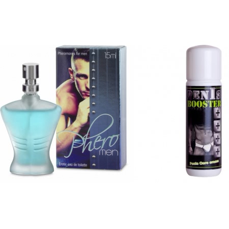 Pachet Parfum cu Feromoni Pheromen 15ml + Crema Pentru Potenta Penis Booster 125ml