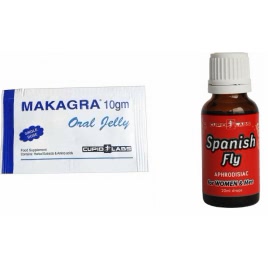 Pachet Stimulent Makagra Oral Jelly 10g + Picaturi Afrodisiace Spanish Fly 20ml pe xBazar