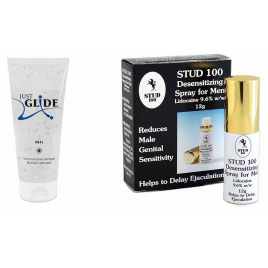 Pachet Spray Stud 100 Original + Lubrifiant Just Glide Anal 200ml pe xBazar