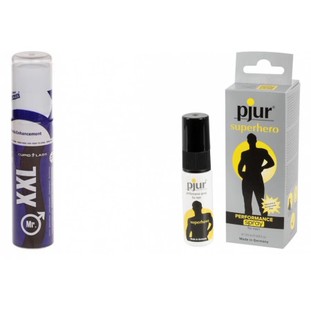 Pachet Pjur Superhero Spray For Men 20ml + Gel Marirea Penisului Mr XXL Gel 50ml